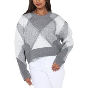 Rain + Rose Womens  Crew Neck Sweater